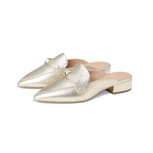 Cole Haan Piper Bow Mule Shoes in Gold ~ Sz 9.5